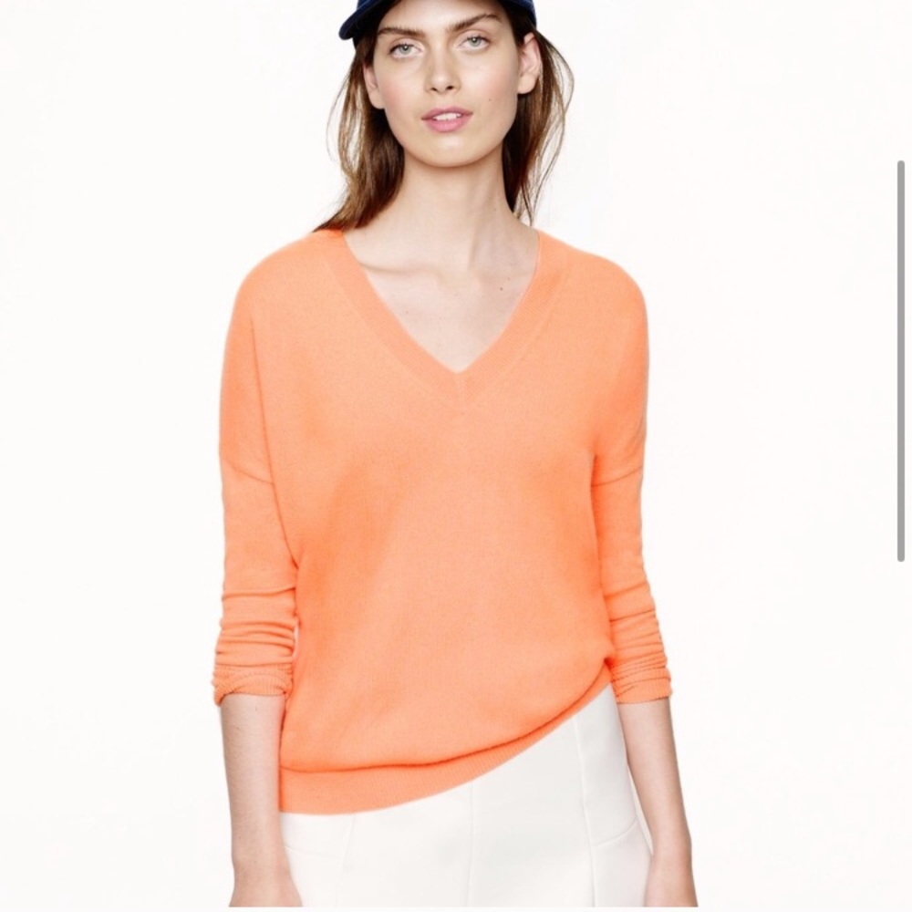 J. Crew Italian Cashmere V-Neck Sweater